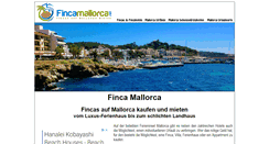 Desktop Screenshot of fincamallorca.net