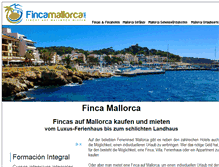 Tablet Screenshot of fincamallorca.net